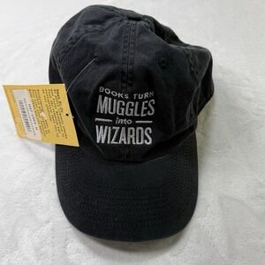 KC Headshots Books Turn Muggles Into Wizards Black Strapback Cotton Hat Cap